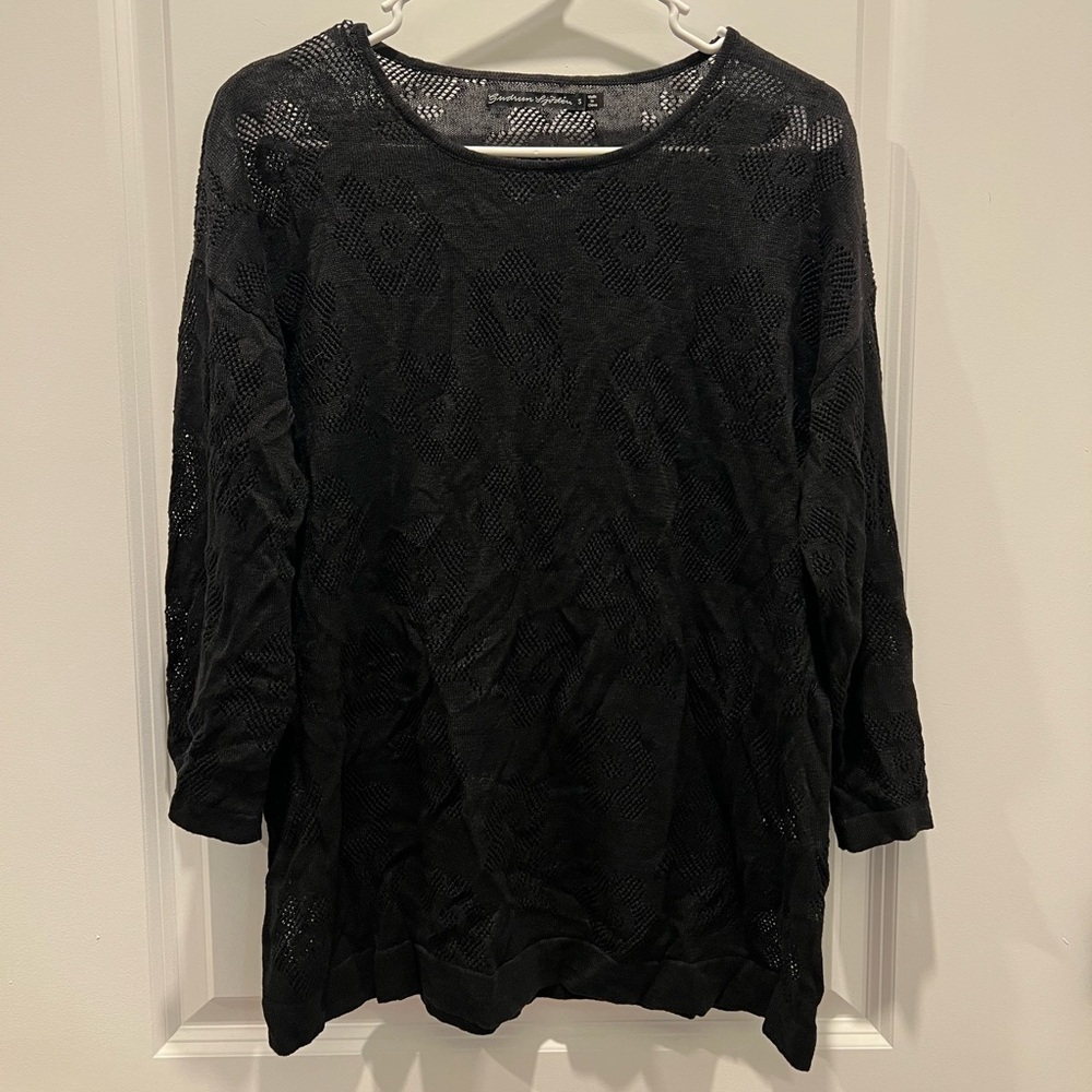 Gudrun Sjoden Mesh Linen Top